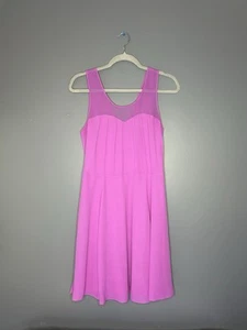 Express Flowy Chiffon Dress Womens 10 Fuchsia Pink Purple Fit & Flare Party Date - Picture 1 of 10