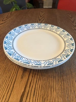 Corelle Everyday Expressions Azure Medallion Dinner Plates Set/4 10.5” - Image 1 of 4