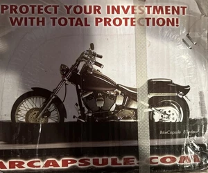 BikeCapsule 8' Indoor BB8 Motorcycle Cover Storage 96”x32”x68” Cycle System - Picture 1 of 3
