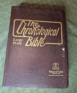 The CHRONOLOGICAL BIBLE - LARGE Print, King James Version, 1977 Edward Reese - Imagen 1 de 13