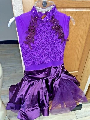 BODY WEISSMAN DANCE PÚRPURA LENTEJUELAS TUL TUTÚ FONDO SEDOSO XLG NIÑO bt8 Foto 1 de 4