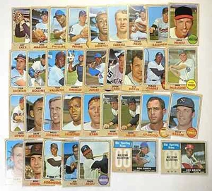 1968 Topps Baseball Cards - 74 Card Lot - Lou Brock | Ron Santo | More! - Picture 1 of 4