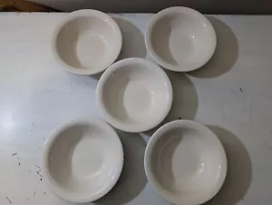5er Set Vintage CAC China Cremeweiß/Mandel Restaurant Suppenschüsseln 6,5 Zoll - Bild 1 von 9