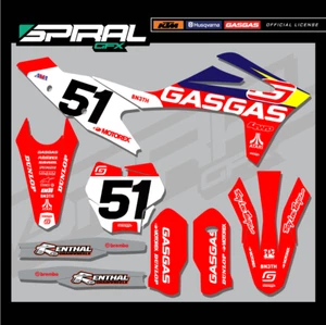 Kit Gráficos MX Personalizado Gas MC 65 85 GAS BAM 2021 - Imagen 1 de 5