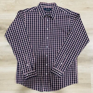 Brooks Brothers Shirt Mens XL Non-Iron Red Plaid Madison Button Up - Picture 1 of 6