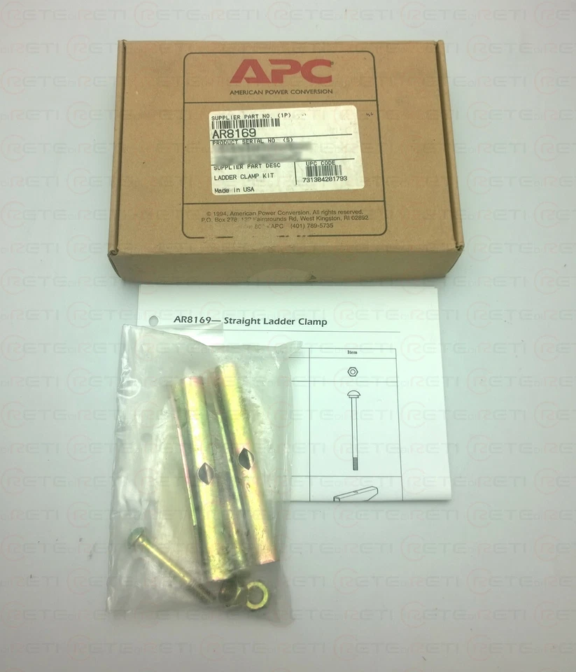 €24,90+IVA APC AR8169 Cable Ladder Clamp Kit (Extending Cable Run) - Immagine 1 di 1