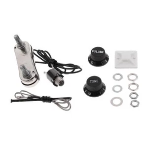 1 Set Gitarre Akustikgitarre Pickup Piezo Passiver Vorverstärker mit Knöpfen - Bild 1 von 5