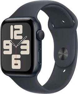 Apple Watch SE 2nd Gen GPS 44mm Midnight Case M/L Sport Band Midnight MRE93LL/A - Zdjęcie 1 z 5