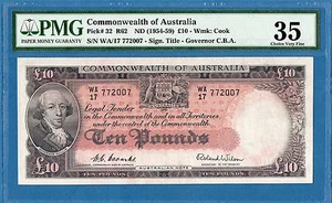 Australia, Commonwealth de Australia, 10 libras, 1954, en muy buen estado-pmg35, p32 - Imagen 1 de 2