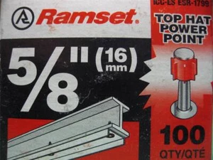 550 ITW RAMSET SP58TH 5/8 SOMBRERO SUPERIOR PASADOR DE ACCIONAMIENTO POWER POINT SUJETADOR DE ANCLAJE DE HORMIGÓN - Imagen 1 de 1