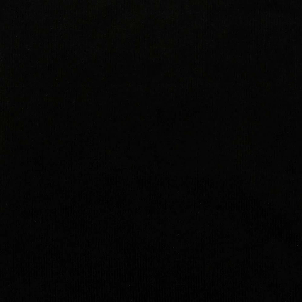 BABY Needle Cord 21 Wale Cotton Velvet Fabric Material BLACK - Image 1 of 1