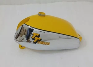 APTO PARA YAMAHA XT TT 500 TANQUE GASOLINA ALUMINIO PINTADO AMARILLO 1N5, 1980 - Imagen 1 de 6