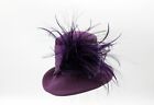 Lovely Womens Purple Top Hat 100% Fur Felt Made in France