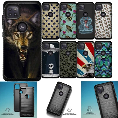 CASESONDECK Case For [Moto One ACE 5G (2021)][EMBOSSED DUO SET15] Hybrid Dual Layer