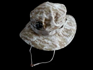 MARINE CORPS STYLE DIGITAL DESERT CAMOUFLAGE BOONIE HAT X- LARGE 7 3/4 WITH EGA - Picture 1 of 7
