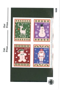US Scott # 4425 - 4428 / 4428a Christmas Winter Holiday Blk of 4 MNH - Picture 1 of 1