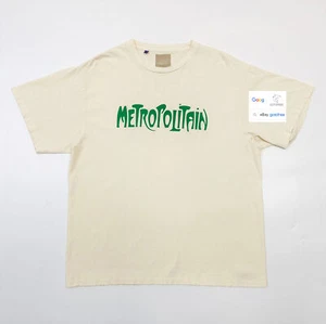 GOTOFREE 25SS GDEPT GREEN LETTER T SHIRT VINTAGE SHORT SLEEVE APRICOT TOP TEE - Picture 1 of 5