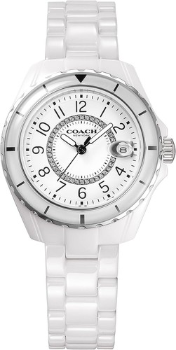 Orologio Coach Preston Ceramica 33mm 14503462 Donna Bianco