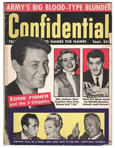 Vintage CONFIDENTIAL MAGAZINE (SEPT 1956) ANITA EKBERG Jackie ROBINSON!!! - Imagen 1 de 3