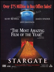 STARGATE__Orig. 1995 impresión comercial AD__KURT RUSSELL__JAMES SPADER__Roland Emmerich - Imagen 1 de 1