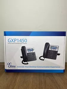 Grandstream GXP1450 Enterprise VoIP Poe capable Telephone Black Unused - Picture 1 of 7
