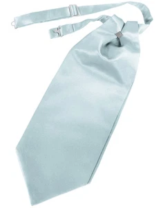 Mens Satin Cravat Tie Victorian Dickens Formal Ascot TUXXMAN All Colors New - Picture 1 of 21