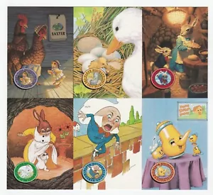 Fleer Holidays Unicorn Publishing 1995 promoción sin cortar hoja de 6 tarjetas 8" x 7,25" - Imagen 1 de 2