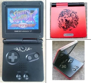 Red Chinese Dragon Game Boy Advance SP GBA SP AGS 101 Backlight LCD Console - Picture 1 of 6