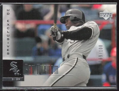 Ray Durham UD Exclusives 2001 Upper Deck #135 plateado #/100 Foto 1 de 2