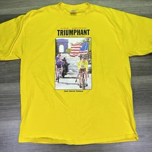 Vintage 1999 Lance Armstrong Shirt X Large Tour de France ""Live To Ride"" gelb - Bild 1 von 8