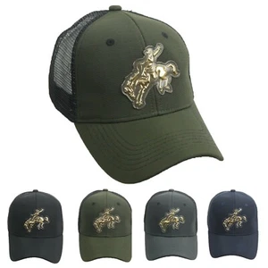 Rodeo Baseball Cap Cowboy Sun Visor Hat Mesh Trucker Hip Hop Snapback Outdoor  - Picture 1 of 18