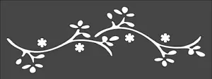 1- 3x8 inch Stencil, (VH-53) Leaf Border (6mil) - Picture 1 of 2