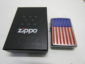 NIB AMERICAN FLAG U.S.A. MAKE AMERICA GREAT AGAIN ZIPPO LIGHTER - Picture 1 of 4