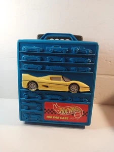 Vintage 1997 Tara Matchbox HOT WHEELS 100 Car Rolling Carrying Case Handle Roll - Picture 1 of 11