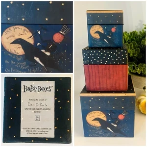 Vintage “Bob’s Boxes” Halloween Nesting Boxes “On The Wings Of A Raven” - Picture 1 of 4