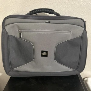 Sharper Image Carry On Laptop Bag TSA Approved Silver & Grey Travel - Picture 1 of 11