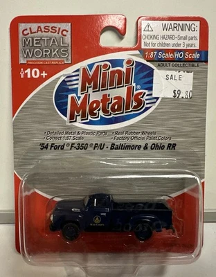 Mini Metals escala HO B&O Baltimore & Ohio 54' Ford F-350 RR picape #30234 - Imagem 1 de 4