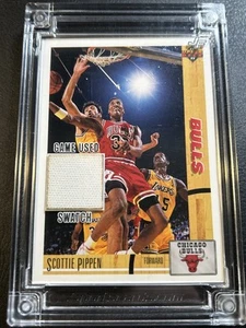 Camiseta deportiva Fusion Scottie Pippen 2024 usada en juegos parche Bulls - Imagen 1 de 2