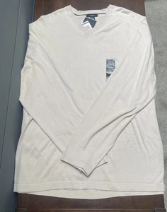 Camiseta de hombre Alfani Supima cuello en V manga larga salvia talla XXL SUAVE - Imagen 1 de 8