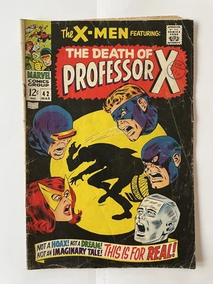 Uncanny X-Men 42 1967 GD/VG 3.0 (Fake) Death of Professor X! Thomas /Heck /Tuska - Image 1 of 4