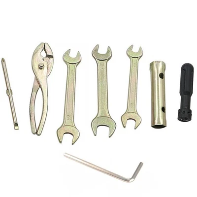 Motorcycle Moped Repair Tool Kit Spark Plug Spanner Wrench Socket Tool 7Pcs/Set - Image 1 of 4