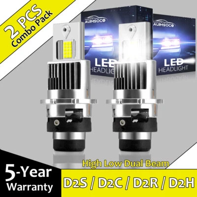 For INFINITI QX60 2014-2018 QX70 2014-2017 QX80 2014 D2S LED Headlight High Low - Image 1 of 4