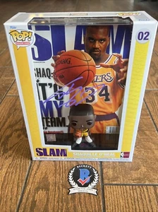 Shaq Autographed Funko Pop #02 Hardwood Classic Beckett Witnessed Purple Ink - Picture 1 of 5