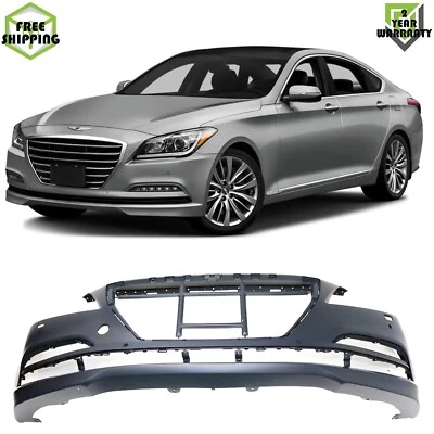 Front Bumper Cover Primed Plastic For 2015-2016 Hyundai Genesis — 第 1/4 张图片