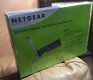 Netgear 32bit pci adapter 10/100 mbps fast ethernet nic FA311 New Sealed network - Picture 1 of 10