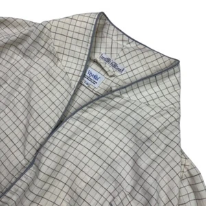 Viyella Men's Long Sleeve Wool Blend Bathrobe Beige Check • Large - Picture 1 of 6