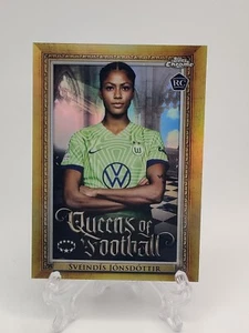 2022-23 Topps Chrome Women’s UEFA Sveindis Jonsdottir #Q14 Queens Of Football RC - Picture 1 of 2