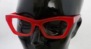Theo Eyeglasses, Frames Only, Mille+12 Red Belgium VGC! - Picture 1 of 6