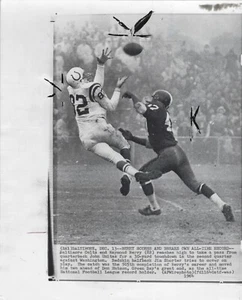 Original 1964 Ray Berry Baltimore Colt HOF Wide Receiver Type 3 Press Wirephoto - Picture 1 of 2