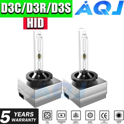 For Jaguar XF 2012-2017 D3S Xenon HID Headlight Bulbs High/Low Beam White 6000K - Image 1 of 4
